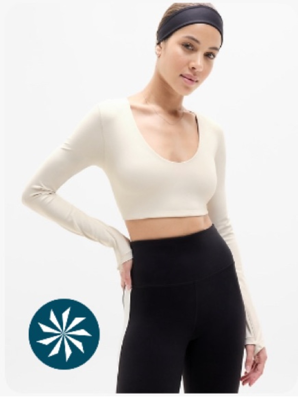 Athleta Transcend Scoop Crop Top